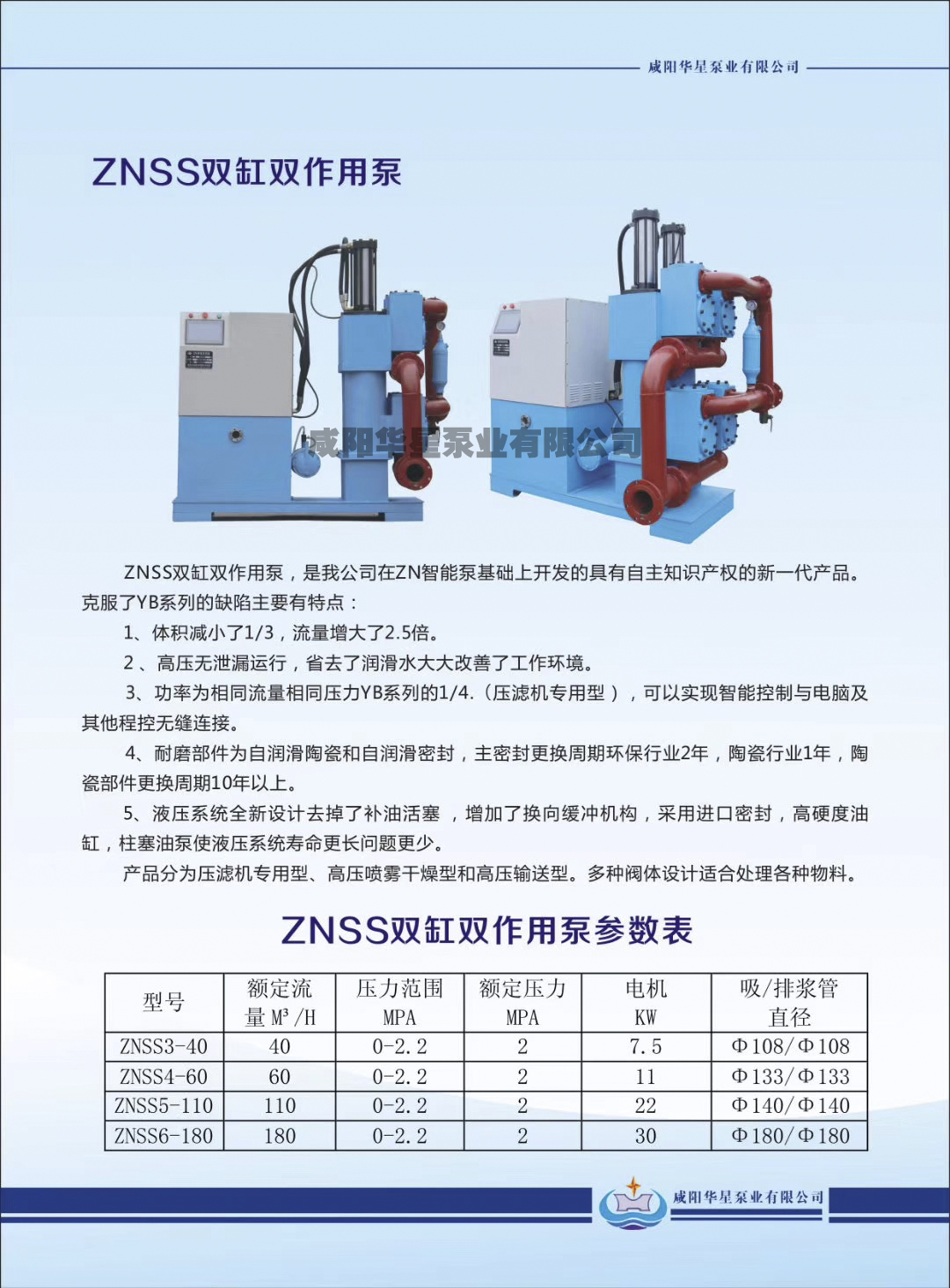 雙作用無卸漏節能新型壓濾機入料泵